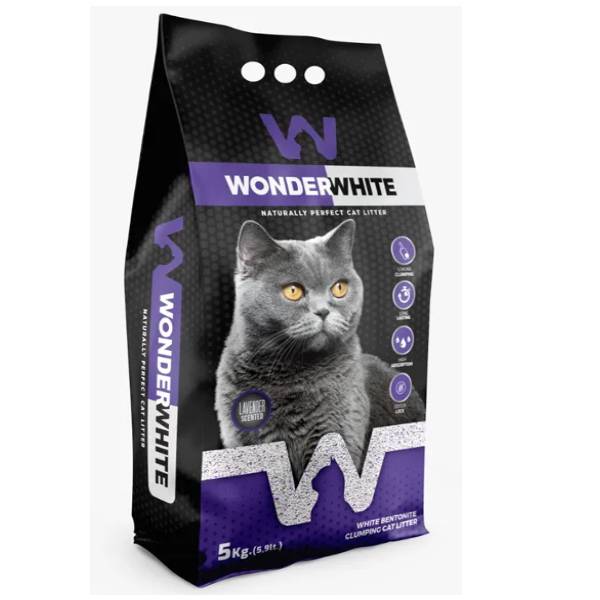 [8007006] Wonder White Lavander 5 KG White Cat Litter