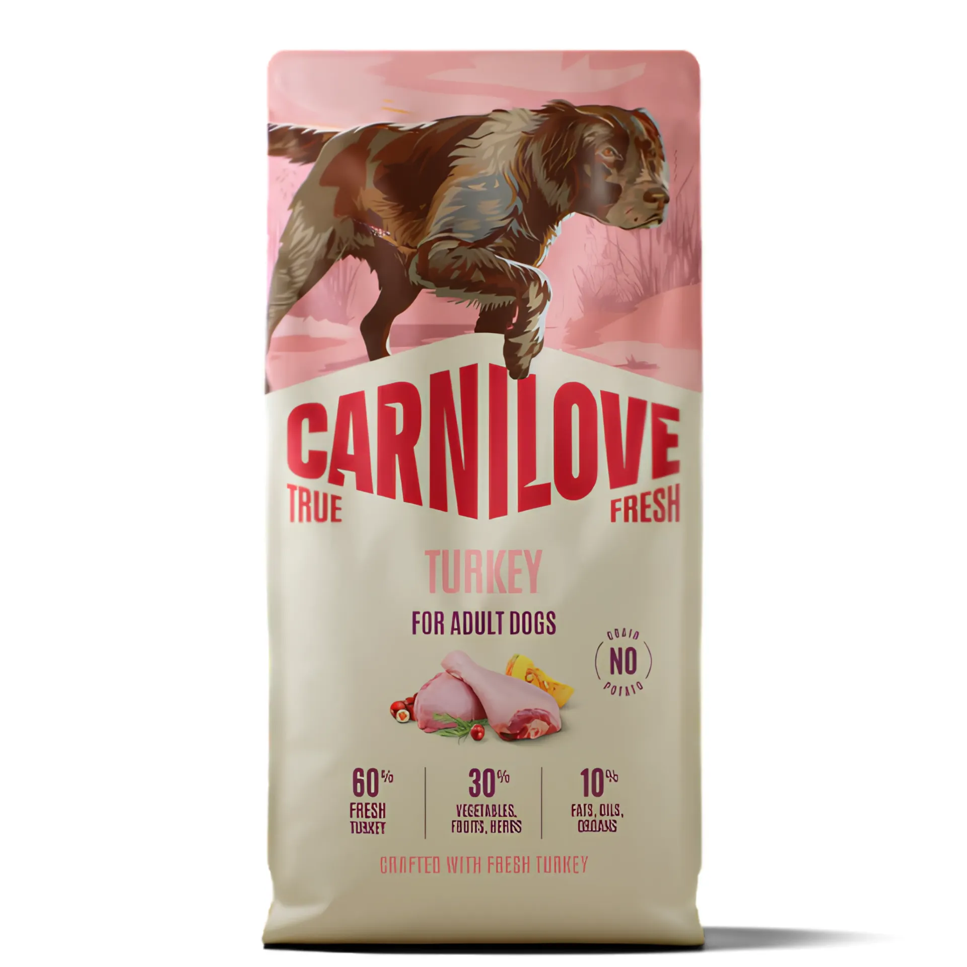CARNILOVE TRUE FRESH Dog Dry Turkey for Adult All Breeds 12KG