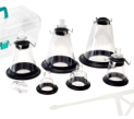 Animal Silicone Anesthesia Mask Set (6 Masks)