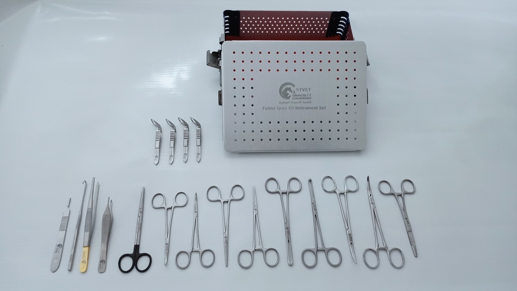 Canine Spay Instruments Surgery Set (18 pcs)