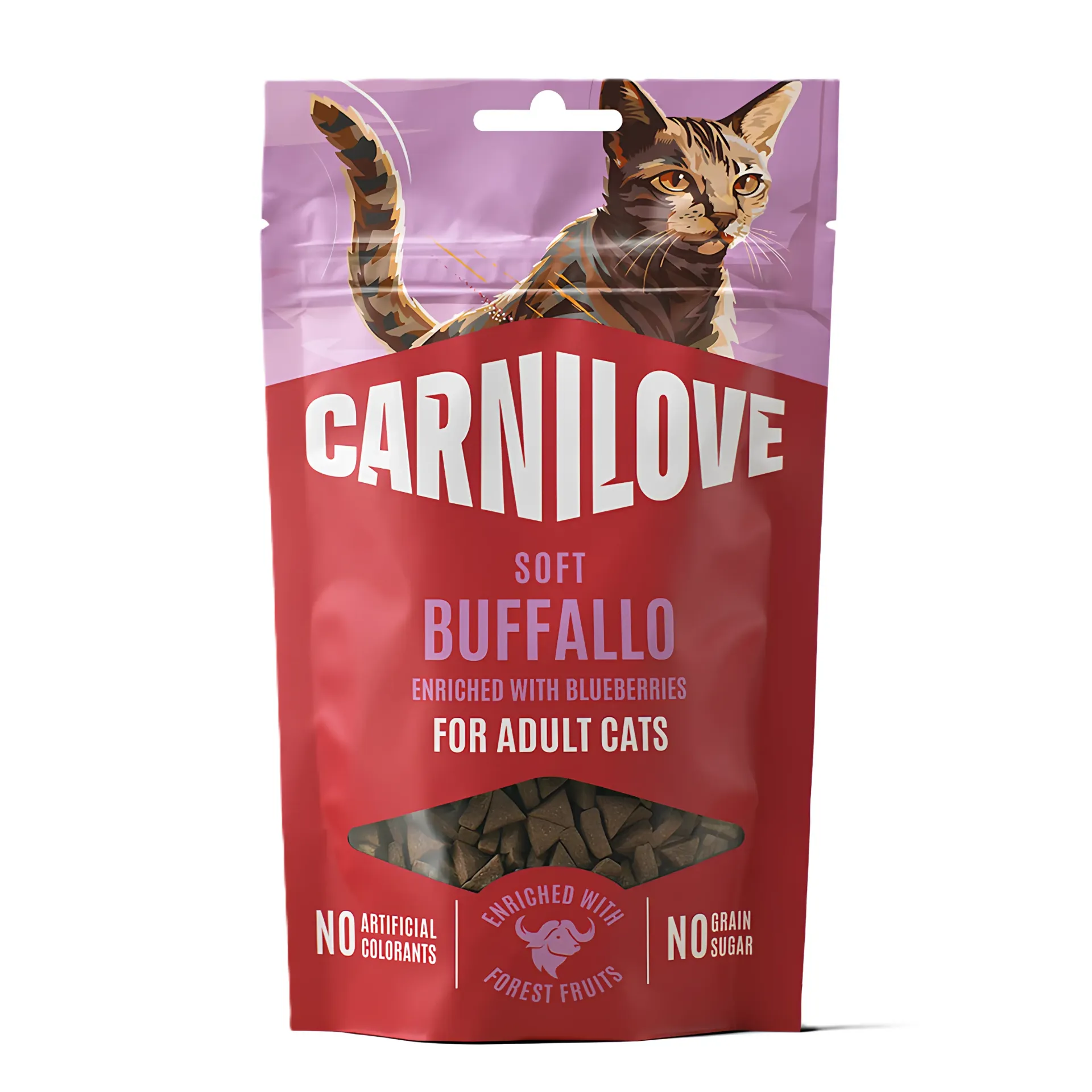 Carnilove Cat SOFT Snack Buffallo Enriched with Blueberries 50G