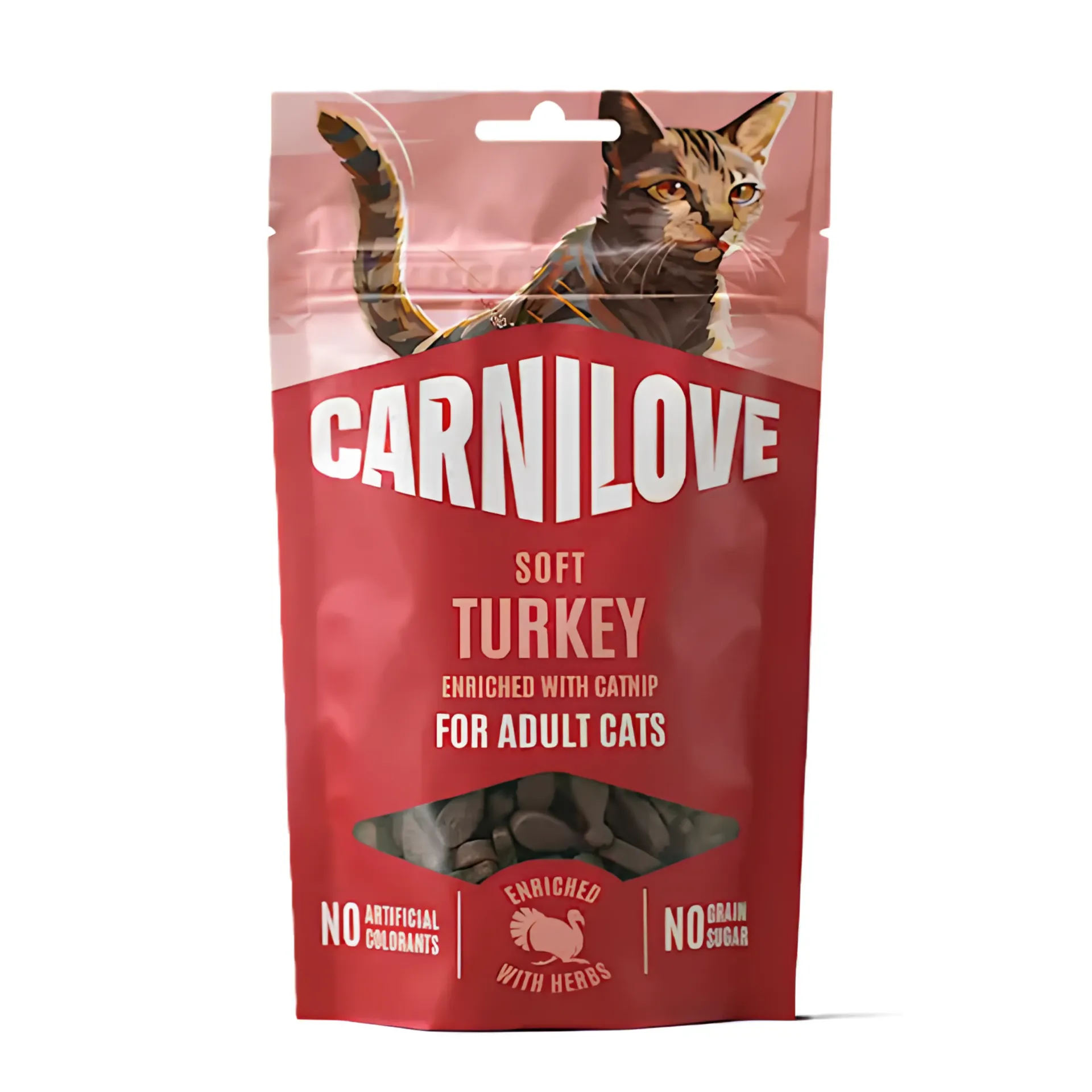 Carnilove Cat SOFT Snack Turkey Enriched with Catnip 50G
