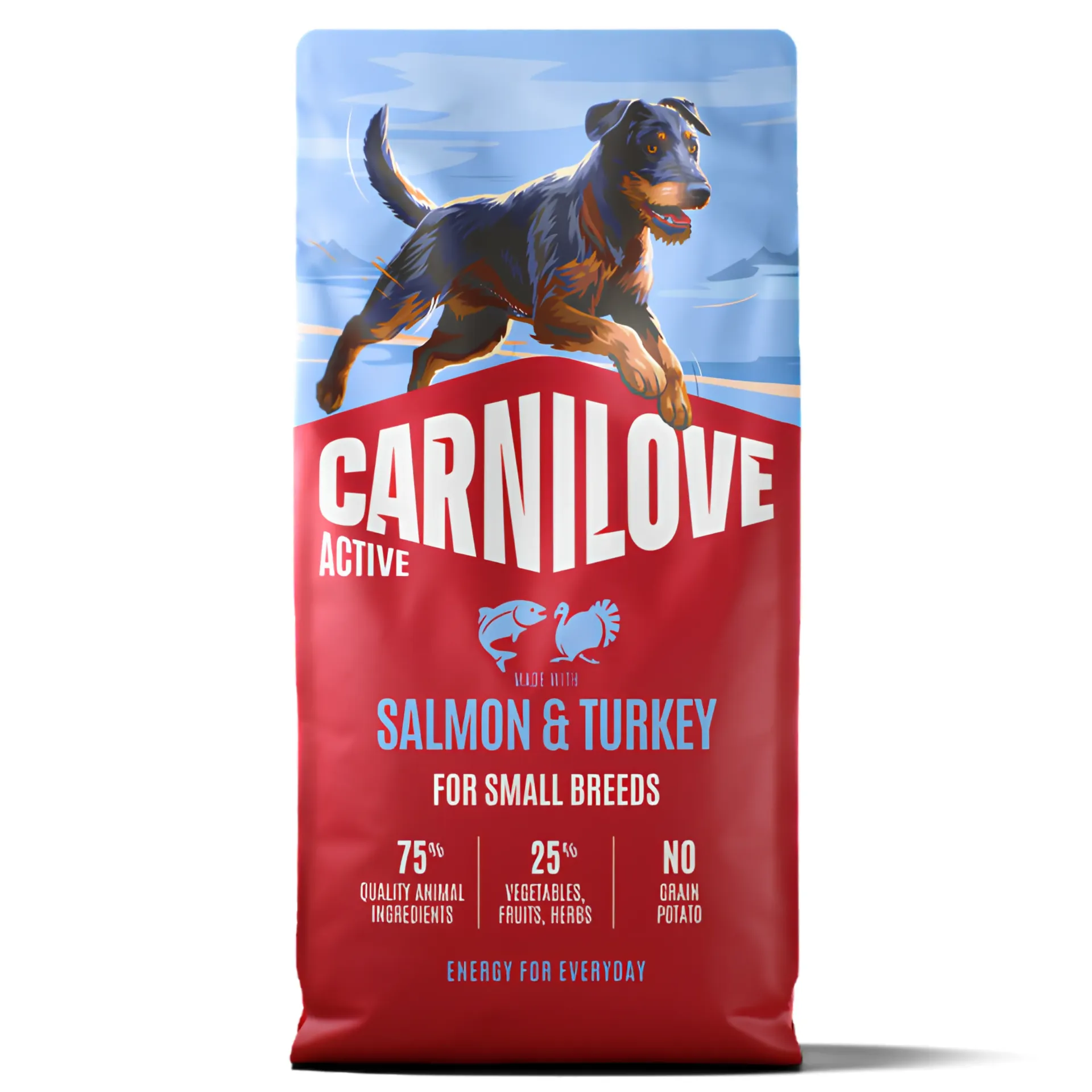 CARNILOVE ACTIVE Dog Dry Made with Salmon & Turkey for Small Breeds 4KG