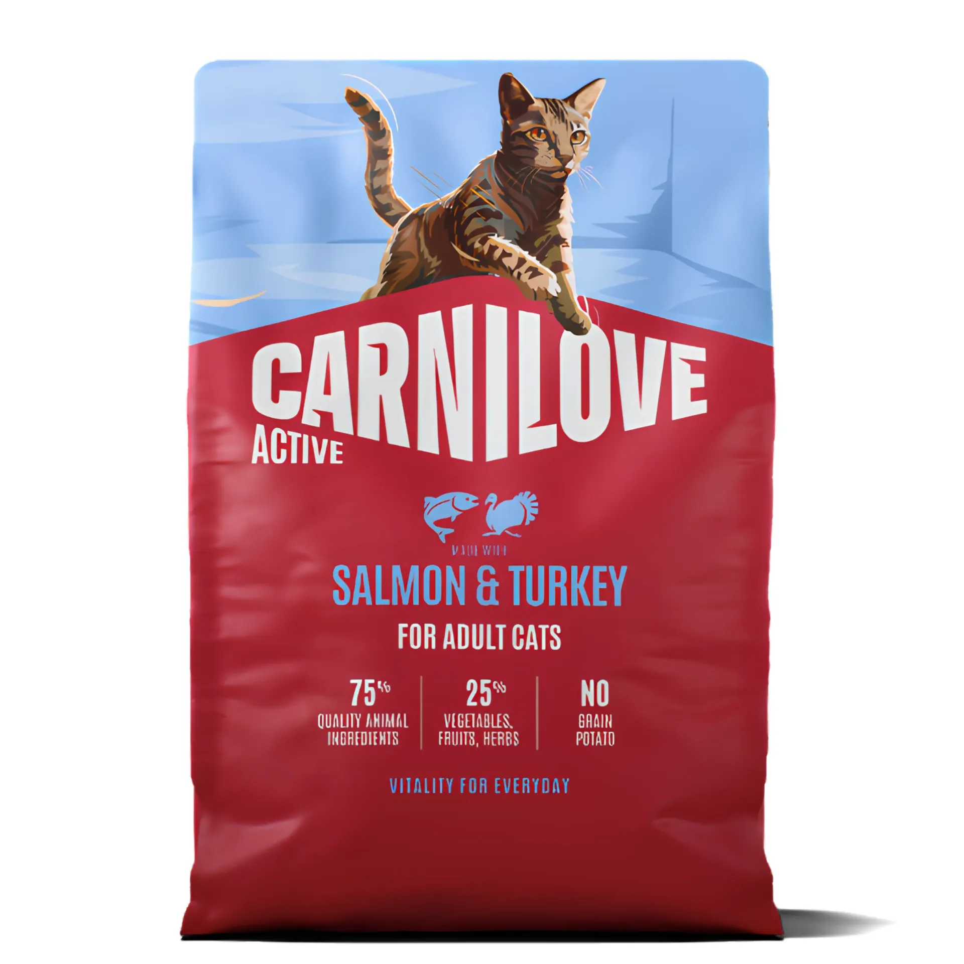 Carnilove Active Cat Dry Made with Salmon & Turkey for Adult Cats 400G