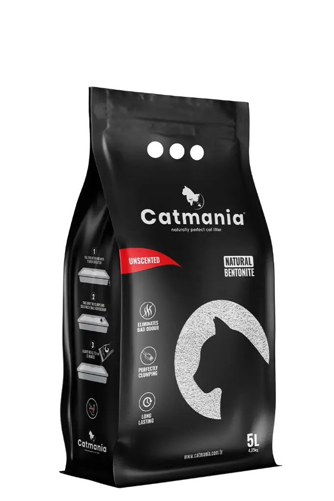 Catmania Premium While Cat Litter Unscented 10L