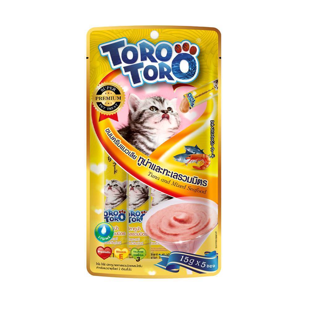 تورو بلس تونا ومأكولات بحرية مع ليسين (مع ليسين) 75 جم