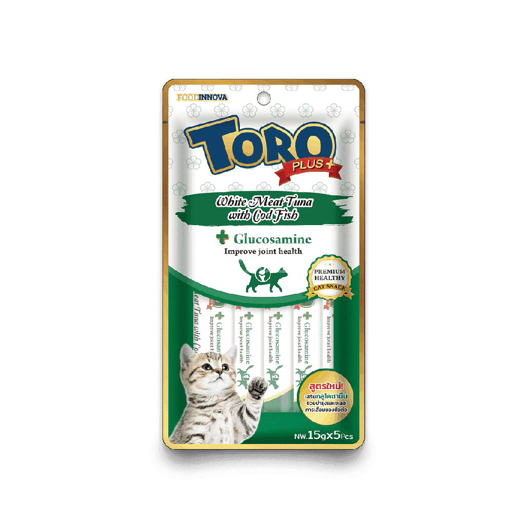 Toro Plus White Meat Tuna with Cod (With Glucosamine for Joint Health) 75g