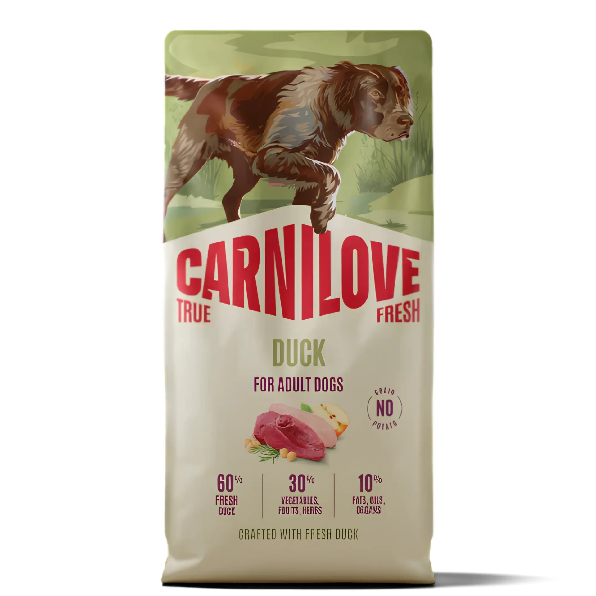 CARNILOVE TRUE FRESH Dog Dry Duck for Adult Dog 4KG