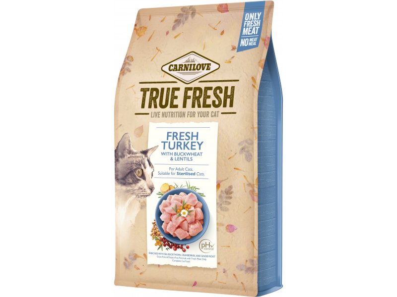 Carnilove True Fresh Cat  Turkey, 4,8 kg