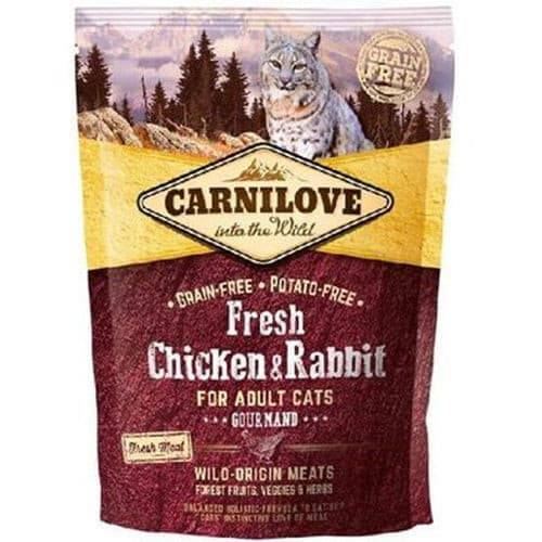 Carnilove Fresh Chicken & Rabbit Gourmand for Adult cats 400 g