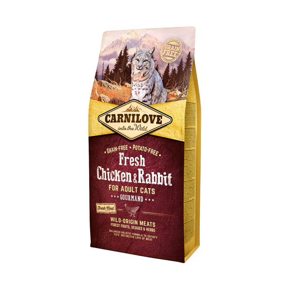 Carnilove Fresh Chicken & Rabbit Gourmand for Adult cats 6 kg  