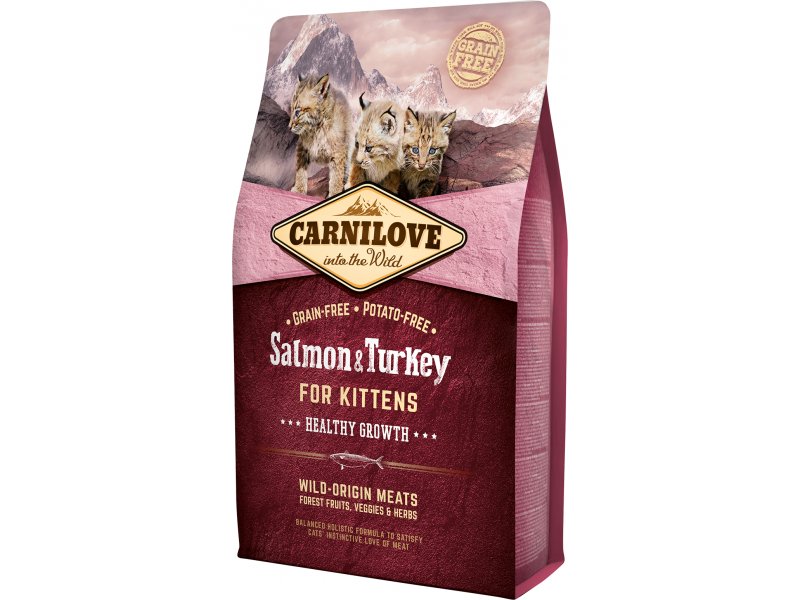 Carnilove Salmon & Turkey for Kittens – Healthy Growth 2 kg