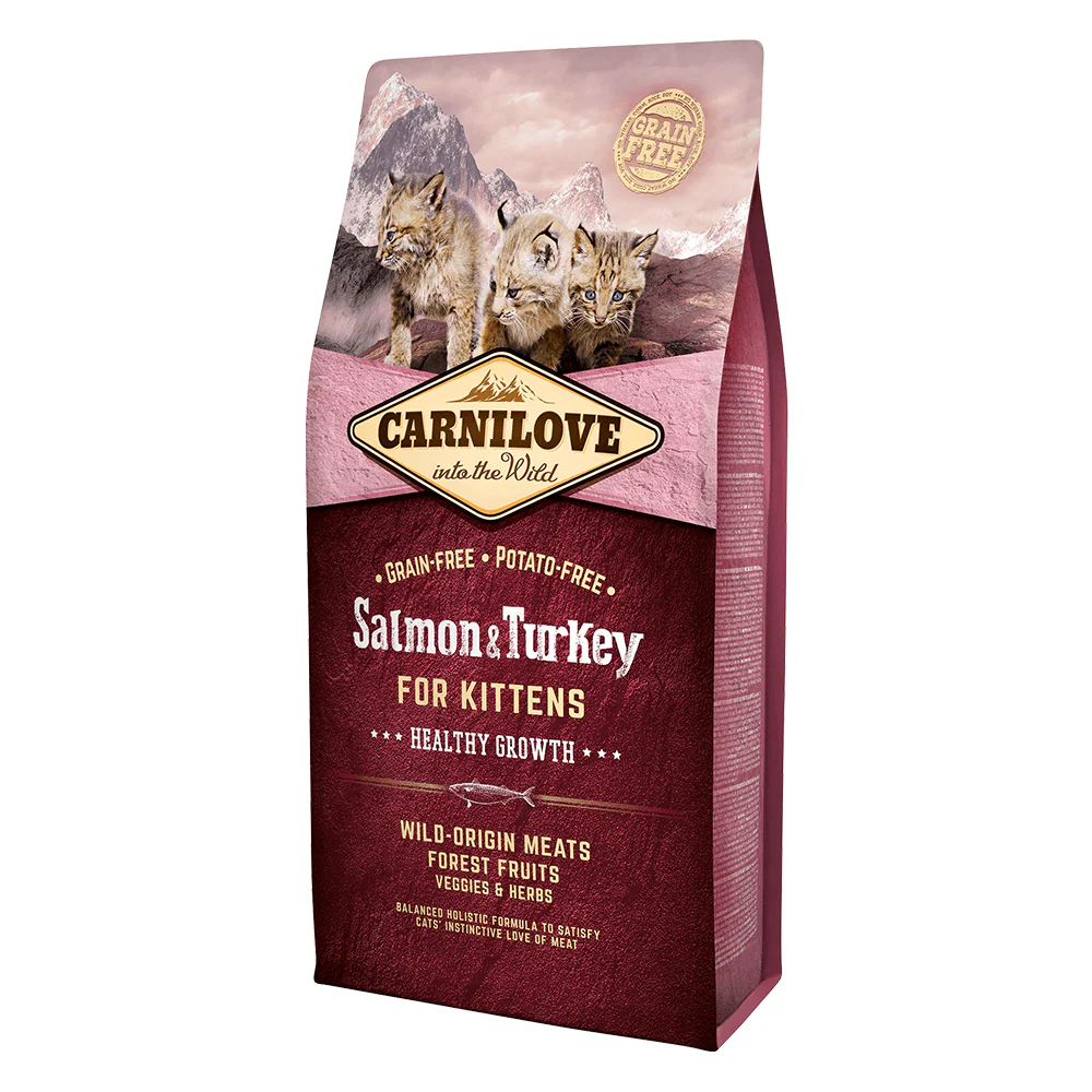 Carnilove Salmon & Turkey for Kittens – Healthy Growth 6 kg