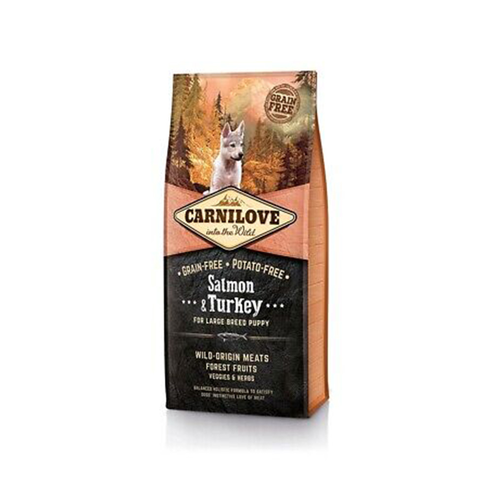 Carnilove Salmon & Turkey for Large Breed Puppy 12 kg