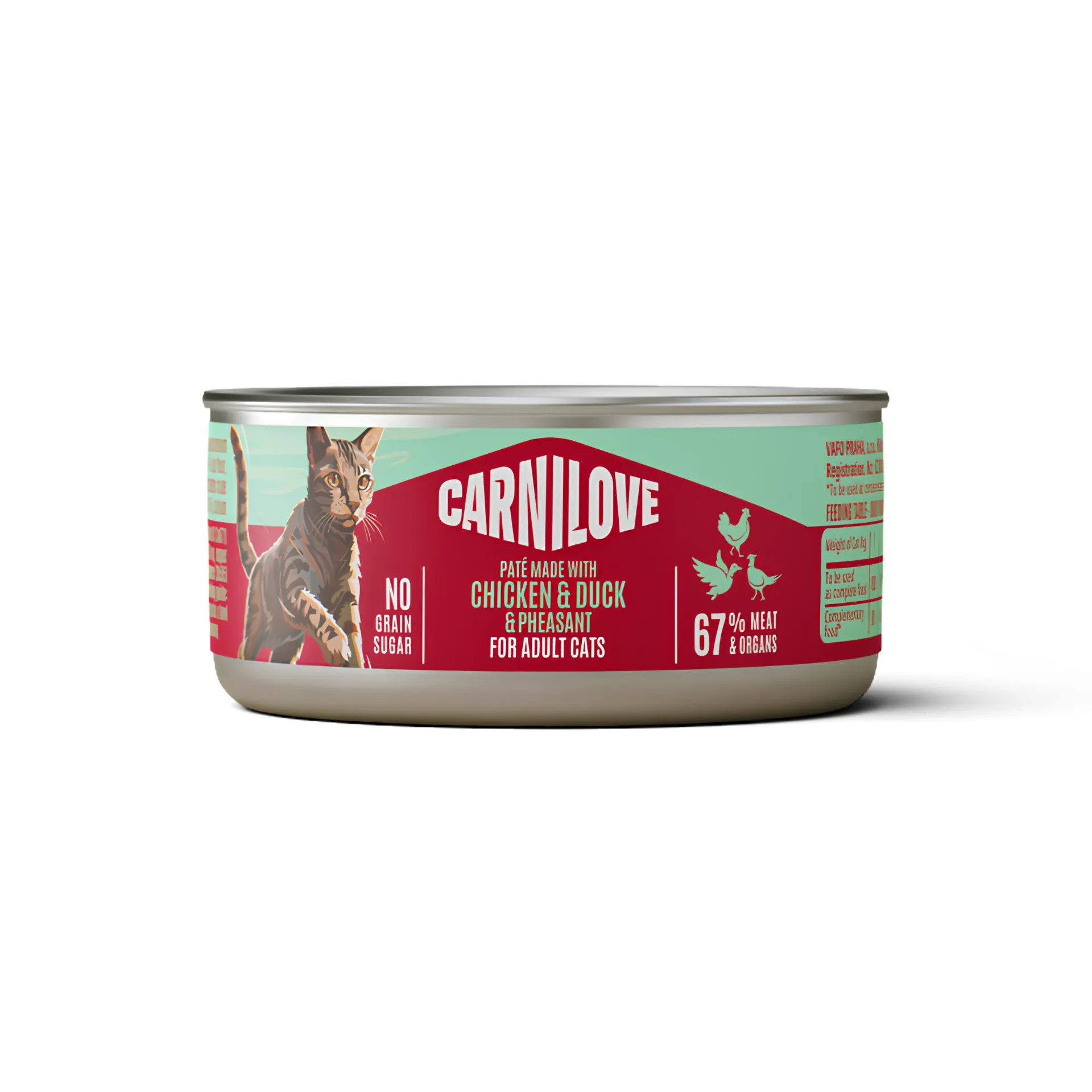 [100220] Carnilove White Muscle Meat Chicken, Duck & Pheasant for Adult Cats 100G