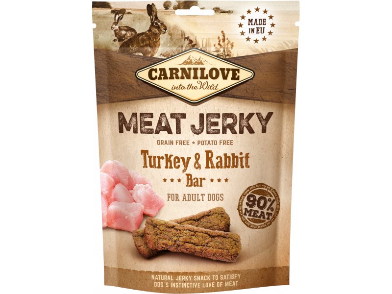 [100244] Carnilove Jerky Rabbit & Turkey Bar 100 g