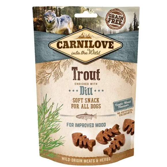 Carnilove Dog Semi Moist Snack Trout Enriched with Dill 200G