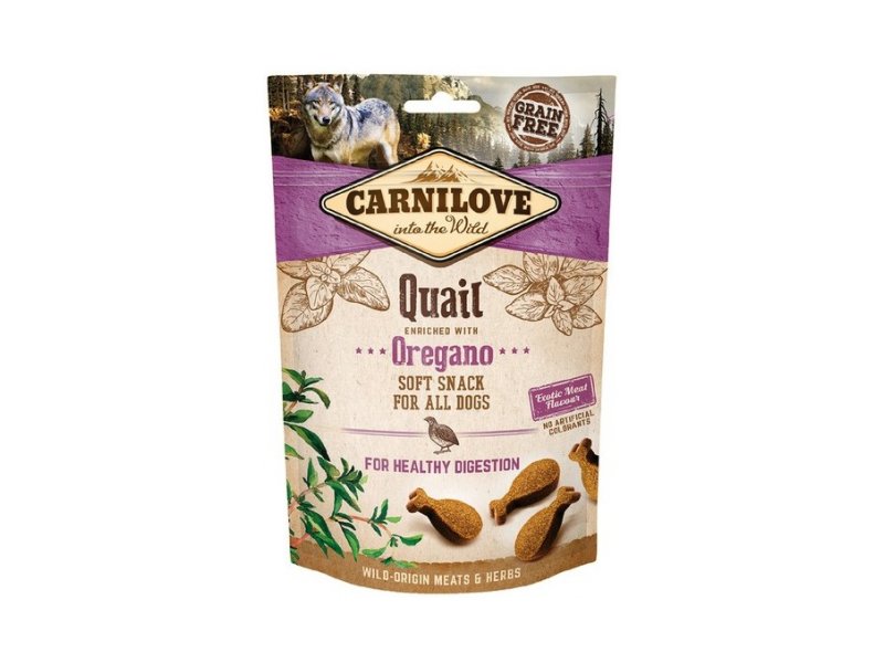 [100328] Carnilove Dog Semi Moist Snack Quail enriched with Oregano 200 g
