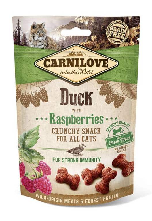 Carnilove Cat Crunchy Snack Duck with Raspberries with Fresh Meat 50G