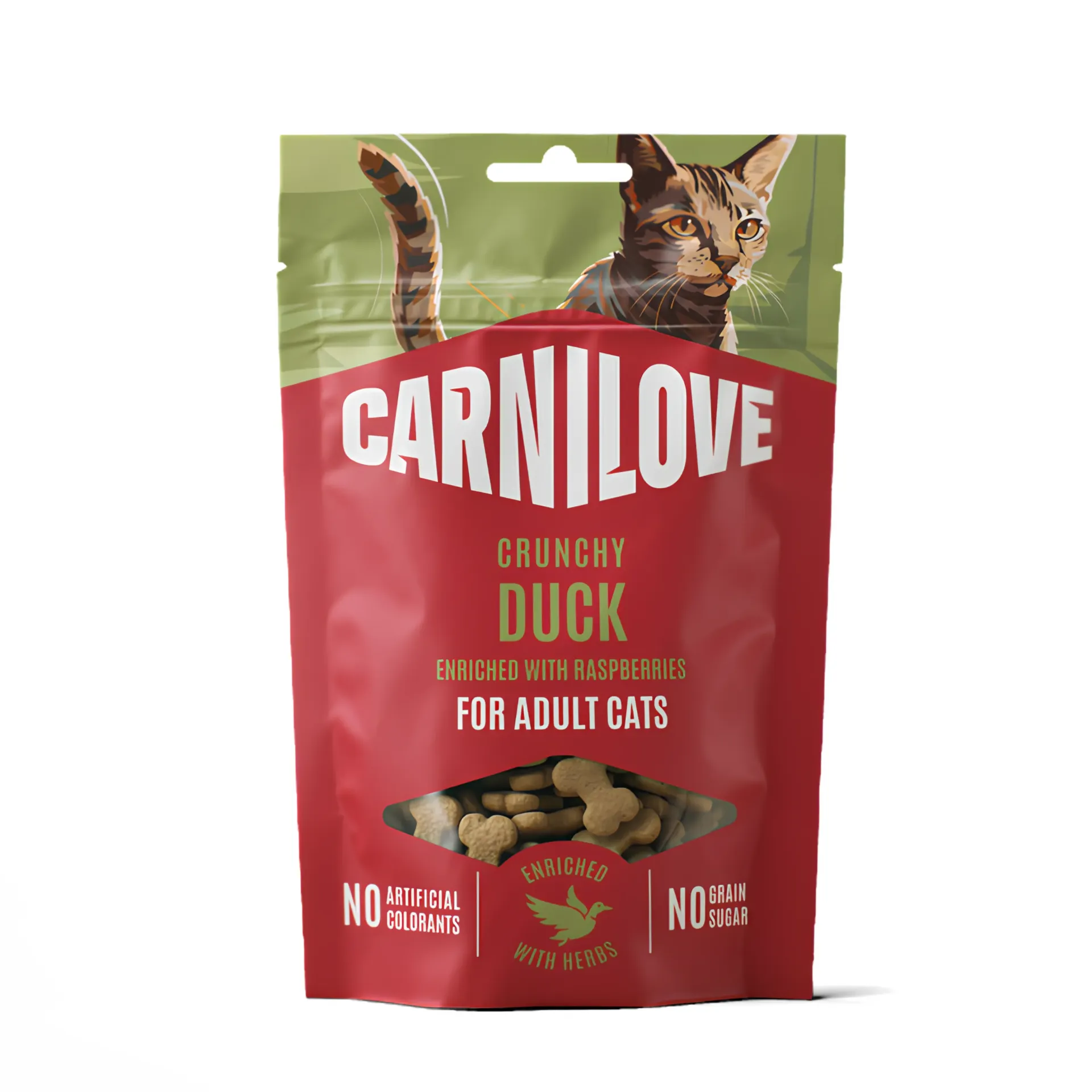 Carnilove Cat Crunchy Snack Duck with Raspberries with Fresh Meat 50G