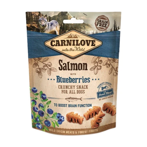 Carnilove Dog Crunchy Snack Salmon with Blueberries with fresh Meat 200G