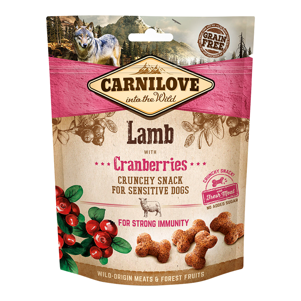 Carnilove Dog Crunchy Snack Lamb with Cranberries with Fresh Meat 200G