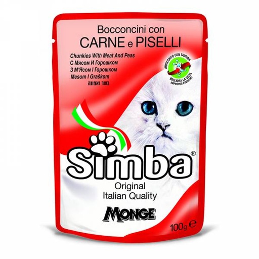[606030] Simba Envelopes with meat pieces and Peas 100g