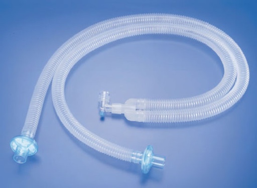 [100164] Disposable Scalable Breathing Circuit / Corrugated Tube + Connector / 100cm / Diameter 24mm / Material PE+PC