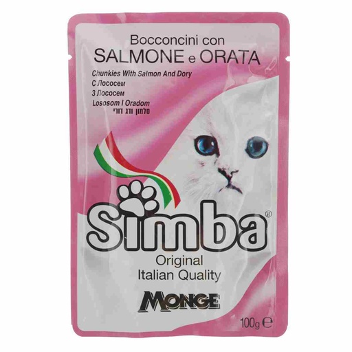 [606032] Simba Chuck with Salmon pieces in broth, 100g