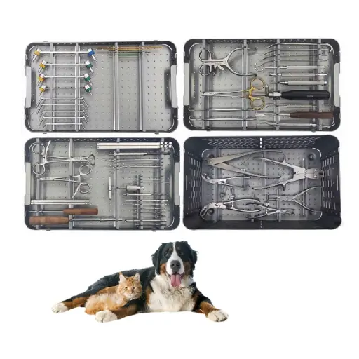 [100504] LC-Dpcs Small Fragment 1.5/2.0/2.4/2.7/3.5mm Instruments Set With Sterlization Box