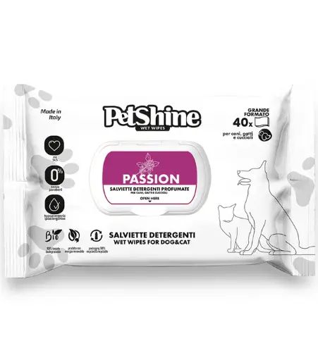 [306006] Pet Shine Wet Wipes Passion Scented 