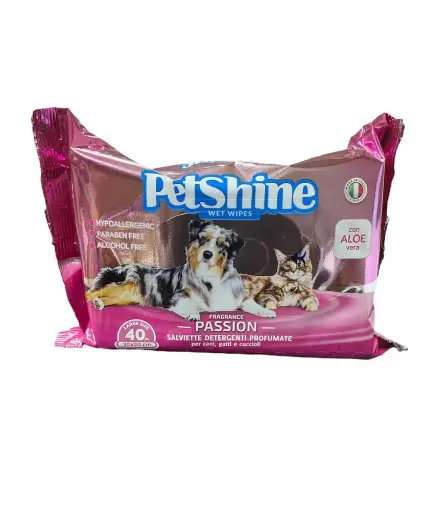[306006] Pet Shine wet wipes Passion scented 