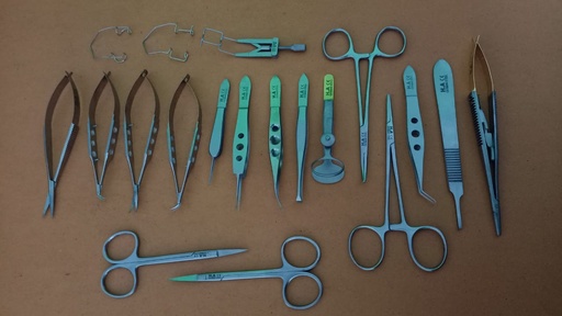 [100510] مجموعة أدوات طب عيون الحيوانات الصغيرة المتقدمة