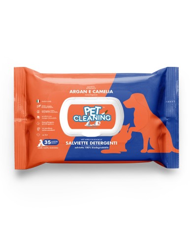 [307005] Pet Cleaning perfumed wipes with the scent of argan and camellia