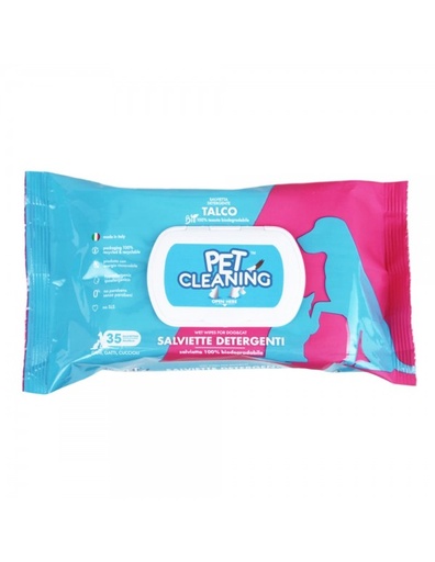 [307003] Pet Cleaning perfumed wipes with Talc scent