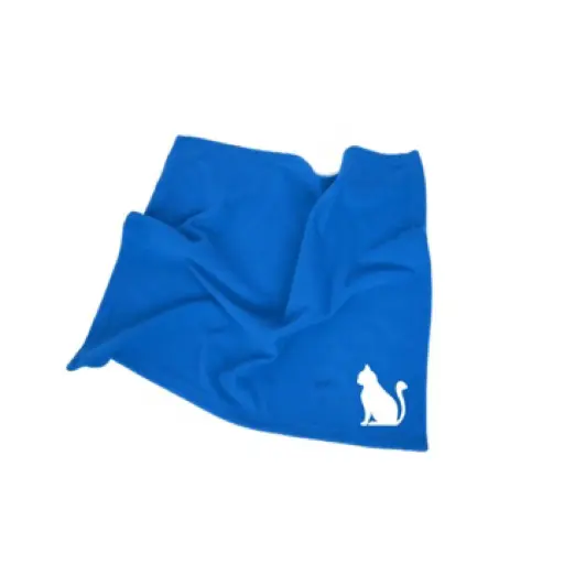 [303013] Soft Wool blue blanket for Cats