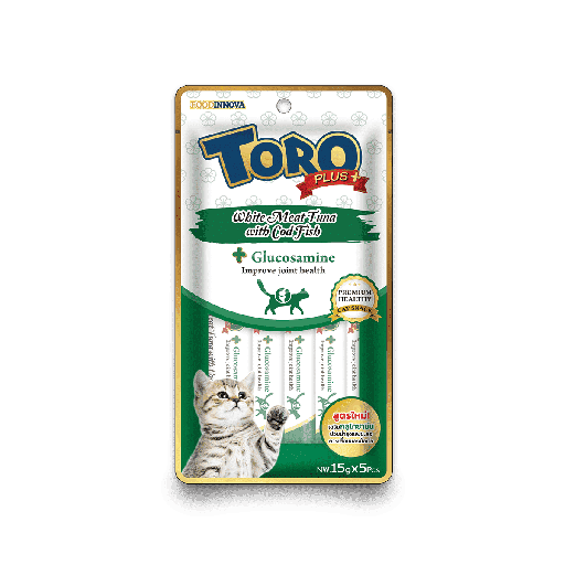 [607002] Toro Plus White Meat Tuna with Cod (With Glucosamine for Joint Health) 75g