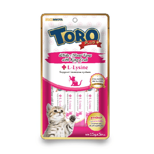 [607006] Toro Plus White Meat Tuna with Crab (Lysine to support the Immune system) 75g