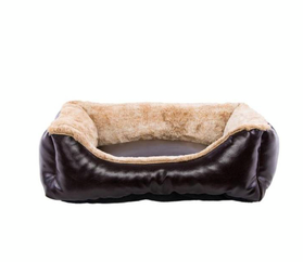 [303009] Large Leather bed for Cats and Small Dogs
