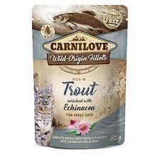 [100231] Carnilove cat pouch rich in Trout enriched with Echinacea 85 g