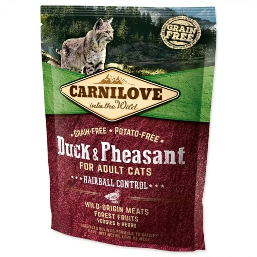 [100213] Carnilove Duck & Pheasant for Adult Cats – Hairball Control 400 g