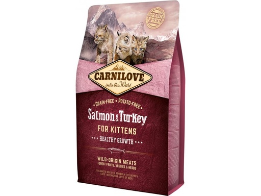 [100211] Carnilove Salmon & Turkey for Kittens – Healthy Growth 2 kg