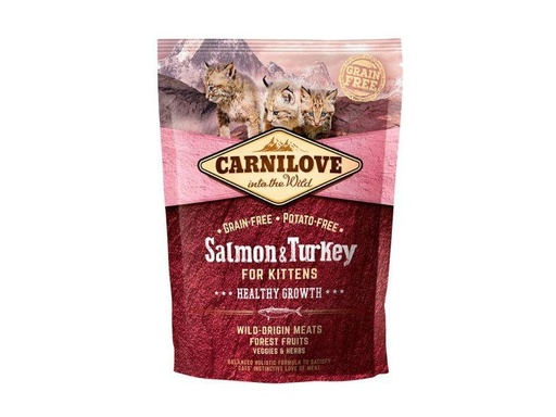 [100217] Carnilove Salmon & Turkey for Kittens – Healthy Growth 400 g