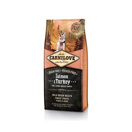 [100036] Carnilove Salmon & Turkey for Large Breed Puppy 12 kg