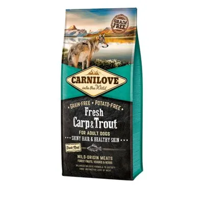 [100032] Carnilove Fresh Carp & Trout Shiny Hair & Healthy Skin for Adult dogs 12 kg