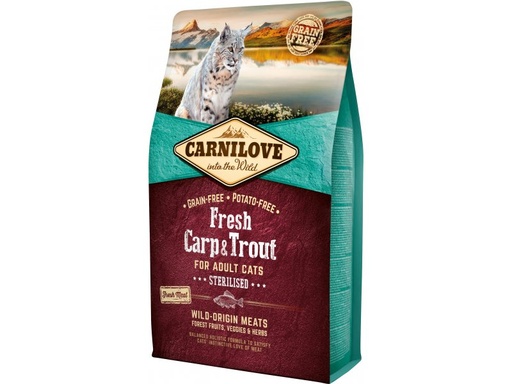[100029] Carnilove Fresh Carp & Trout Sterilised for Adult cats 2 kg