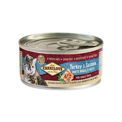 [100222] Carnilove White Muscle Meat Turkey & Salmon for Adult Cats 100g