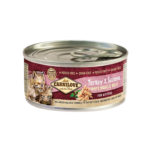 [100223] Carnilove White Muscle Meat Turkey & Salmon for Kittens 100g 
