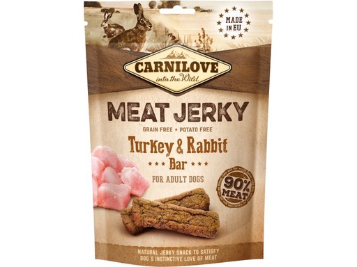 [100244] Carnilove Jerky Rabbit & Turkey Bar 100 g