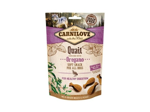 [100328] Carnilove Dog Semi Moist Snack Quail enriched with Oregano 200 g